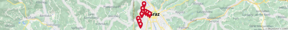 Map view for Pharmacies emergency services nearby Eggenberg (Graz (Stadt), Steiermark)